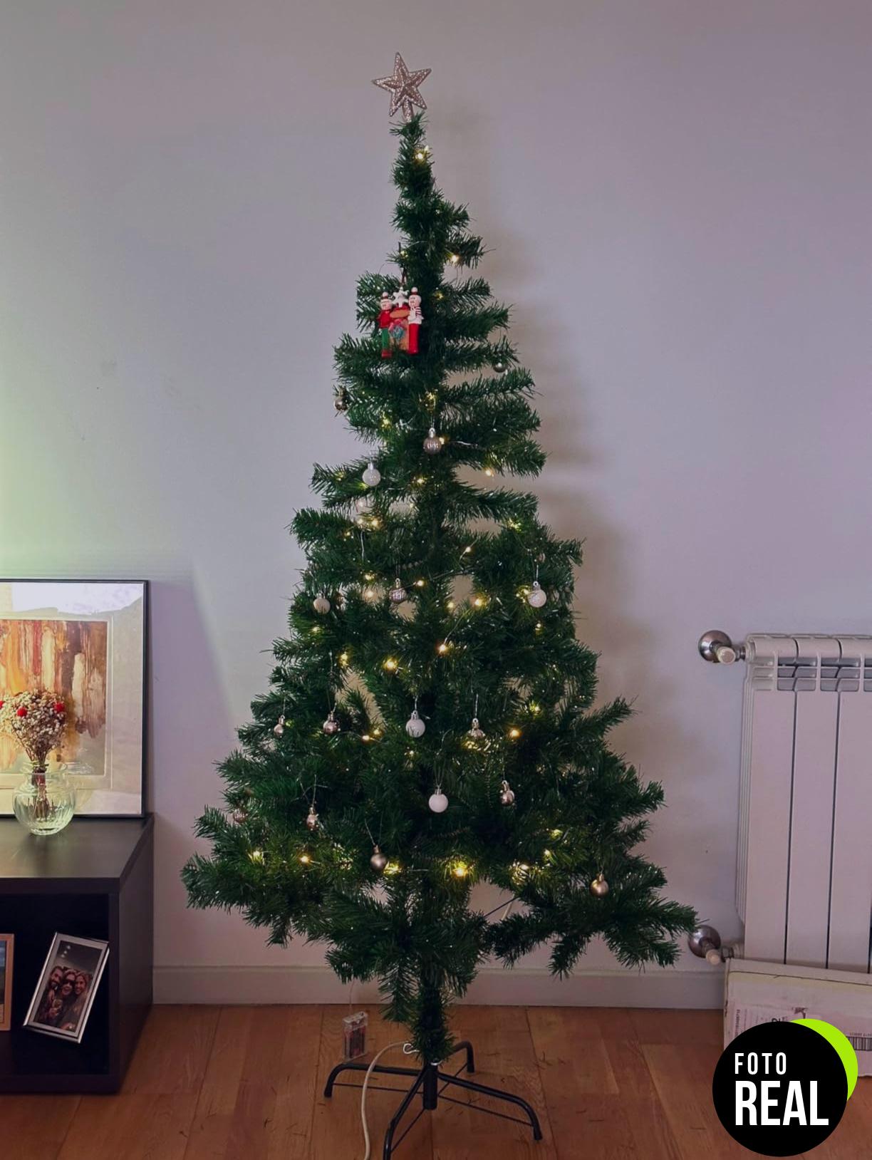 arbol-navidad-artificial-150cm-verde-metalico-foto-1