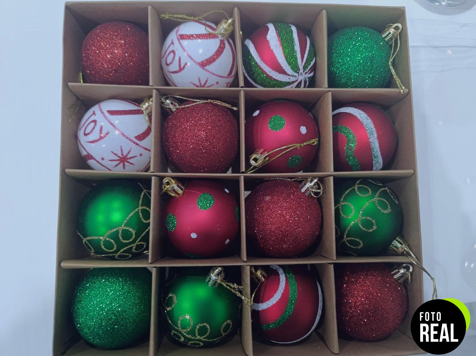 bolas-navidad-decorativas-16pcs-rojo-verde-blanco-6cm-foto-1