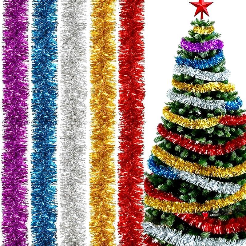 Guirnalda Espumillón navideña: color y versatilidad para tus decoraciones